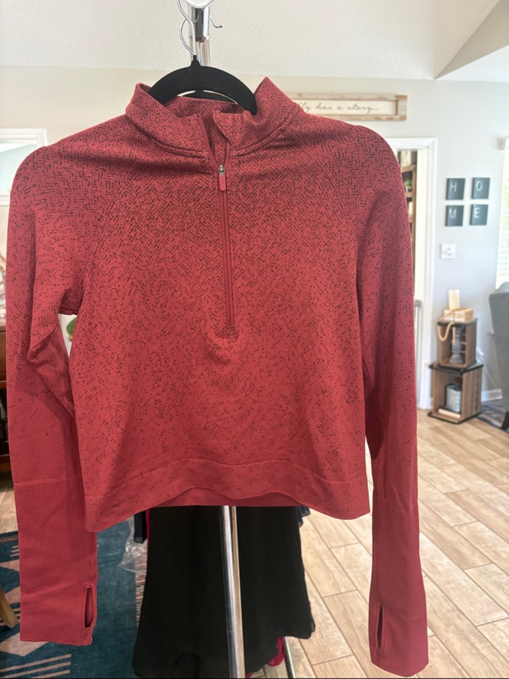 lululemon rest less cropped half-zip